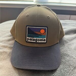 Patagonia olive snapback hat